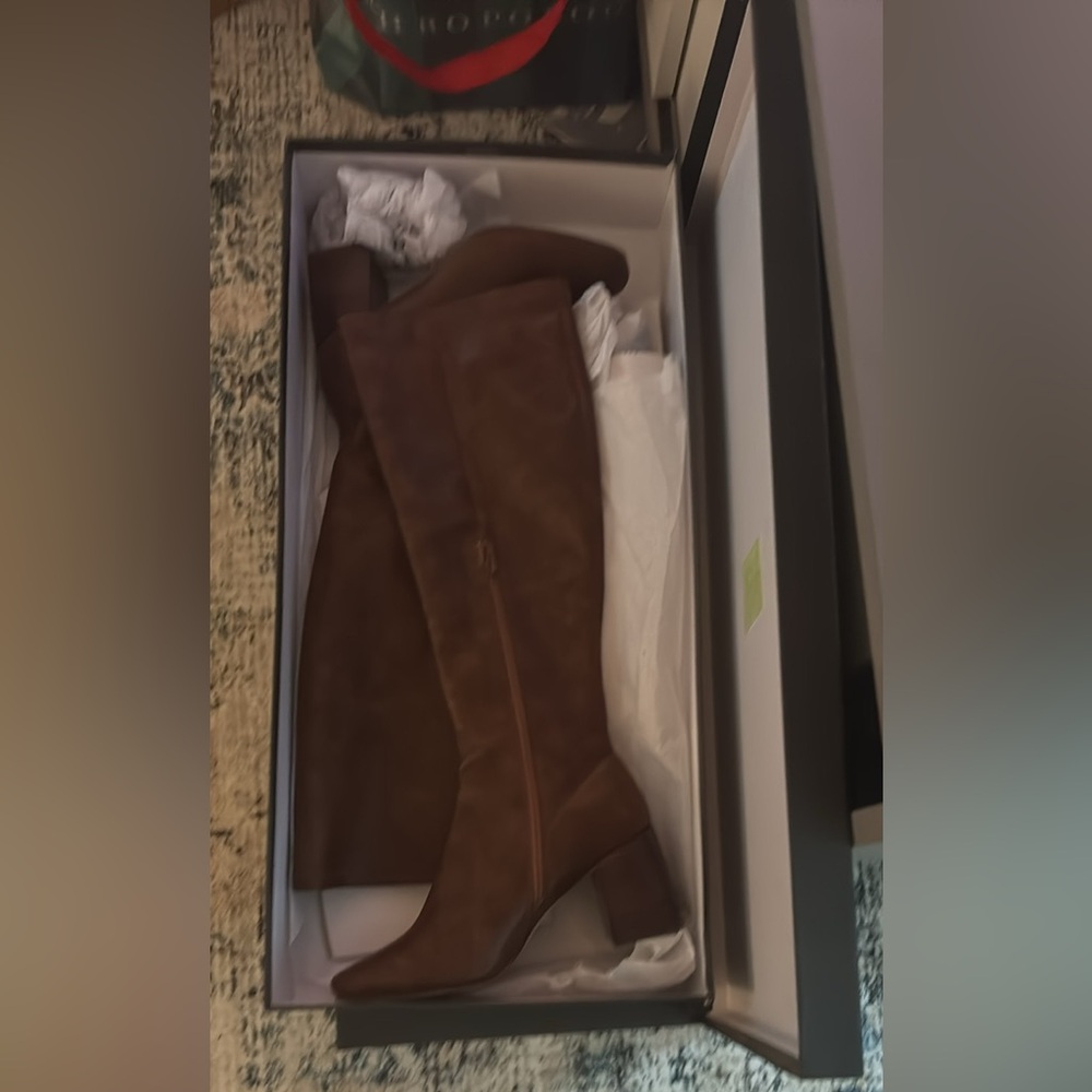 Elegant Brown Over the Knee Boots